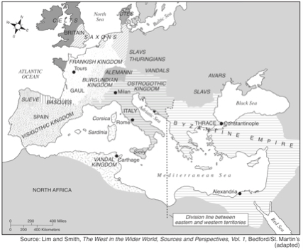 Map of expanded Roman empire